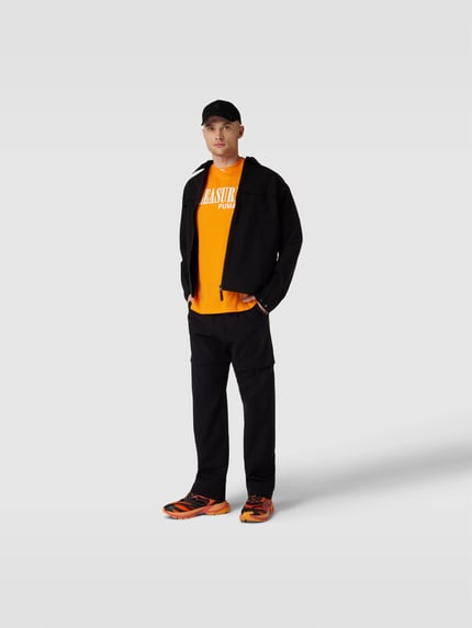 PUMA T-shirt met labelprint Oranje - 1