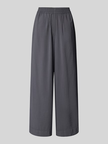 P&C* curated by Anna Schürrle Wide Leg Stoffhose in Crinkle-Optik Dunkelgrau 2