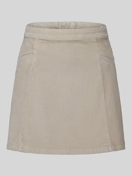 VERO MODA Mini-Rock mit sichtbarem Rückenreißverschluss Sand 2