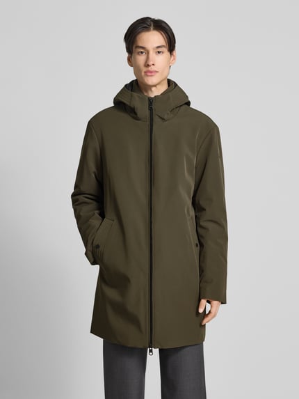 CINQUE Płaszcz parka o kroju regular fit z zamkiem błyskawicznym dwustronnym model „SURVIVOR” Oliwkowy 4