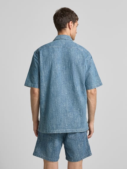 Samsøe Samsøe Regular Fit Freizeithemd mit 1/2-Arm Modell 'SAAYO X' Blau 5