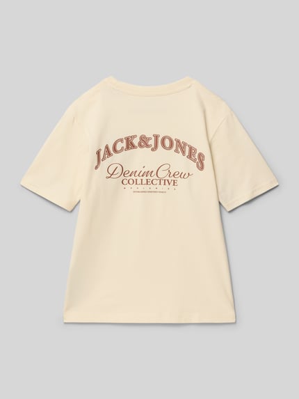 JACK & JONES T-Shirt mit Label-Print Offwhite 3