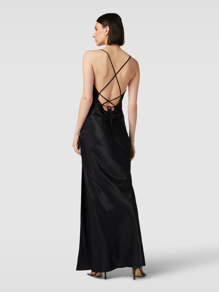 Jake*s Cocktail Abendkleid mit Wasserfall-Ausschnitt Black 5