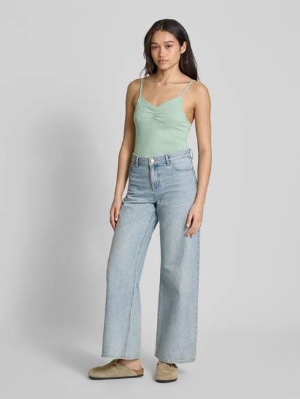 ONLY Slim Fit Trägertop aus reiner Baumwolle Modell 'CARLOTTA' Mint 1
