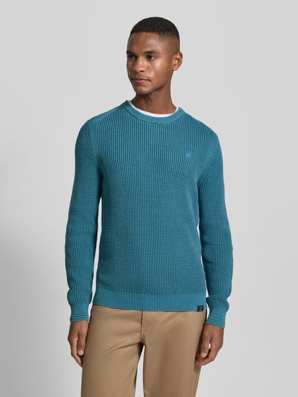 LERROS Regular Fit Pullover in Strick-Optik Aqua 4