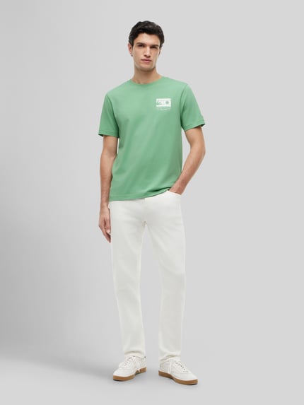 Tommy Hilfiger Regular Fit T-Shirt aus reiner Baumwolle Hellgruen 1
