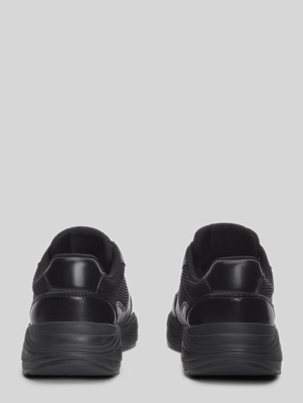 Tommy Hilfiger sneakers van echt leer met logodetails Zwart - 5