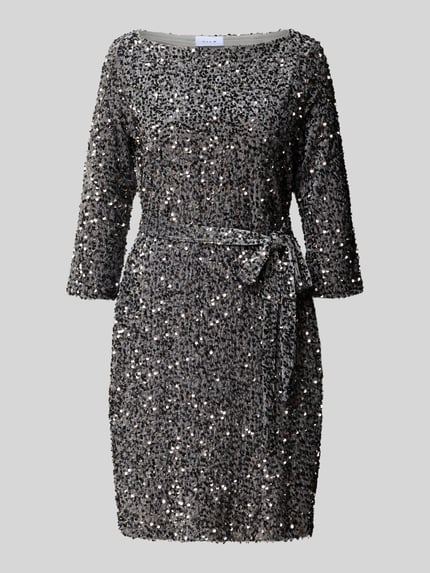 VILA Minikleid mit Paillettenbesatz Modell 'FAITH' Silber 2