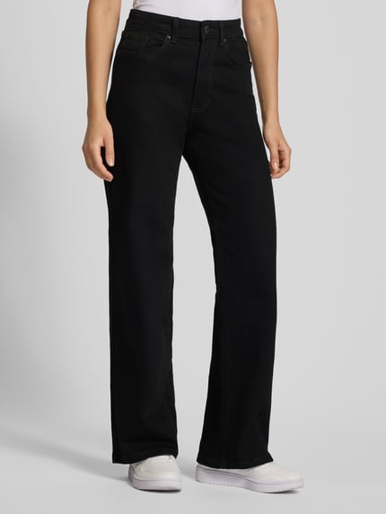 ONLY Wide Fit Jeans aus Baumwoll-Mix Modell 'JUICY' Black 4