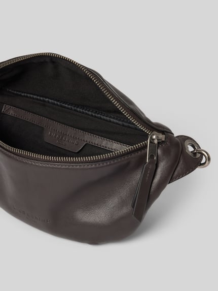 LIEBESKIND BERLIN Bauchtasche mit Logo-Prägung Modell 'Tavia' Dunkelbraun 5