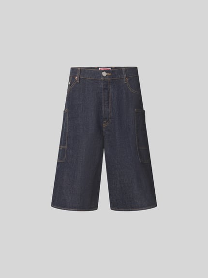 Straight Fit Shorts in Denim-Optik Shop The Look MANNEQUINE
