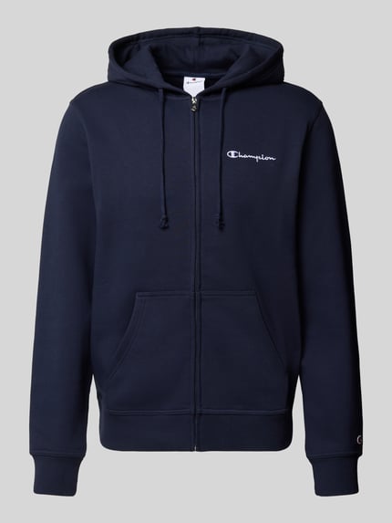 Champion Sweatjacke mit Label-Stitching Marine 2