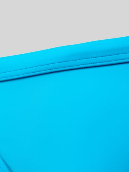 HOM Zwembroek met labelpatch, model 'SEA LIFE' Turquoise - 2