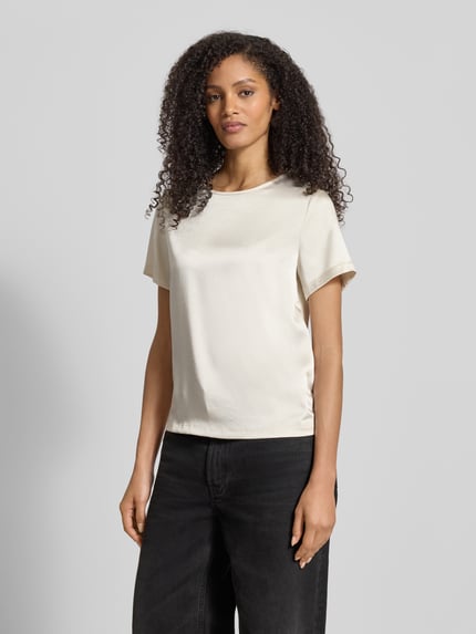 Weekend Max Mara Regular Fit T-Shirt mit Lyocell-Anteil Modell 'ZONA' Offwhite 4