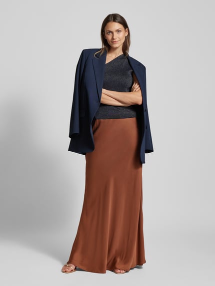 Ted Baker Off-Shoulder-Bluse in Strick-Optik Dunkelblau 1