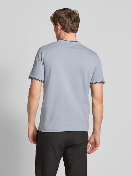 BOSS Green Regular Fit T-Shirt aus Baumwoll-Mix Modell 'TAUL' Rauchblau 5