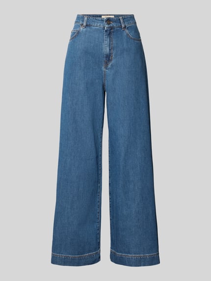 Wide Leg Jeans aus reiner Baumwolle Modell 'VEGA' Shop The Look MANNEQUINE