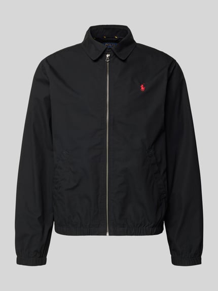 Produktfoto, Regular Fit Blouson aus reiner Baumwolle von Polo Ralph Lauren, Optik: Unifarben, Umlegekragen, Reißverschluss, Logo-Detail, langarm, seitliche Eingrifftaschen, elastischer Rumpfabschluss, Material: reine Baumwolle.