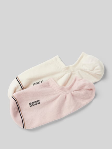 BOSS Sneakersokken met labeldetail in een set van 2 paar, model 'Iconic' Lichtroze - 1