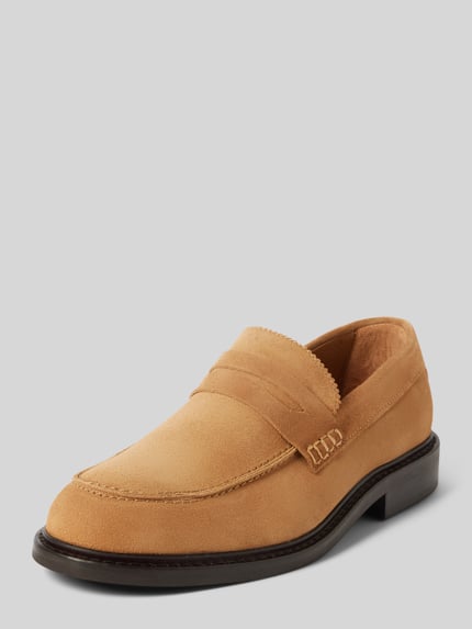 Selected Loafers met gestructureerde zool, model 'CARTER' Beige - 1
