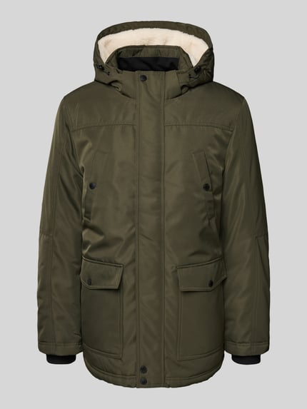 MCNEAL Parka mit Teddyfell und Pattentaschen Oliv 2