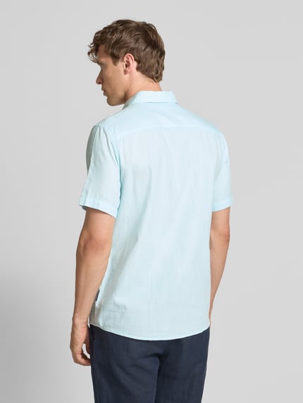 Tom Tailor Regular Fit Freizeithemd aus reiner Baumwolle Helltuerkis 5