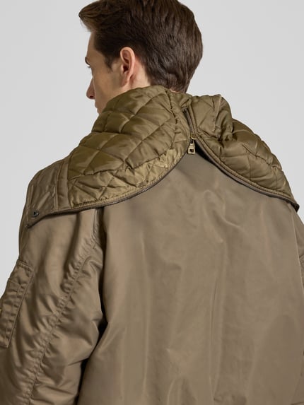 HUGO Comfort fit functioneel jack in bomberstijl, model 'BRAKO2541' Middengrijs - 3