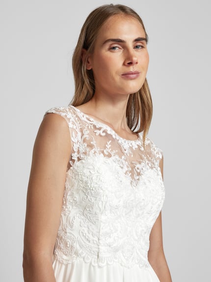 Laona Brautkleid mit Ziersteinbesatz Offwhite 3