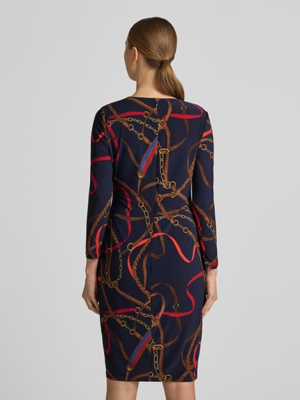 Lauren Ralph Lauren Nauwaansluitend etuijurk model 'FABIANA' Marineblauw - 5