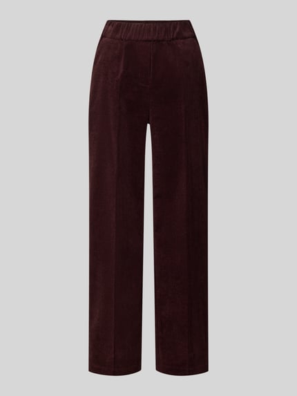 OPUS PANTS Spodnie materiałowe z elastycznym pasem model ‘Mucia’ Bordowy 2