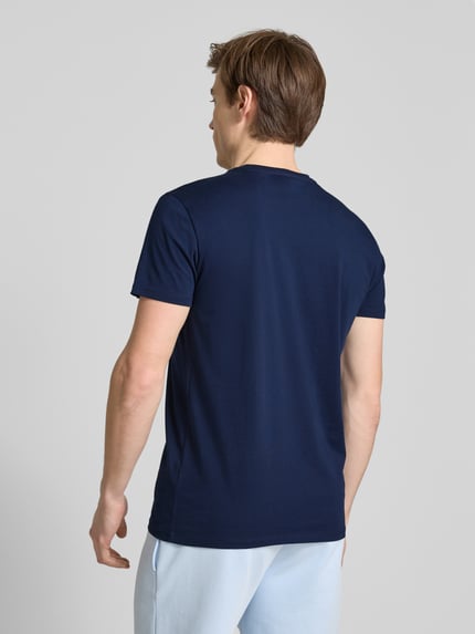 Lacoste T-shirt met ronde hals Marineblauw - 5