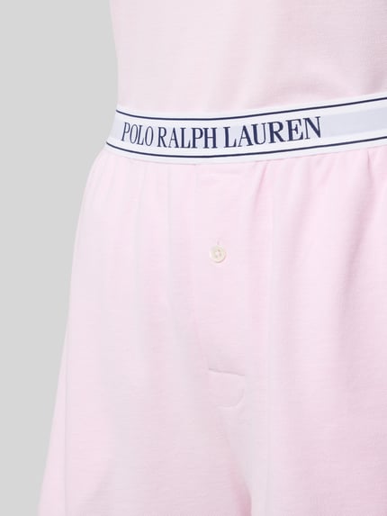 Polo Ralph Lauren Pyjama mit Logo-Stitching Modell 'OXFORD' Rosa 2