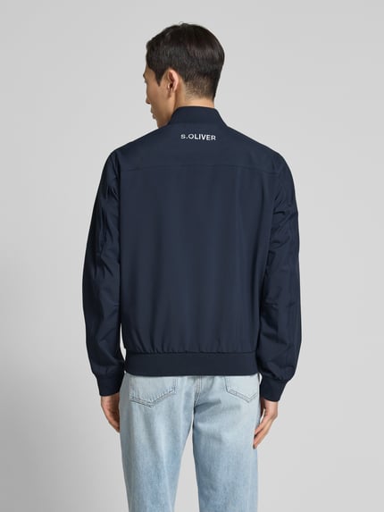 s.Oliver RED LABEL Regular Fit Blouson mit Stehkragen Dunkelblau 5