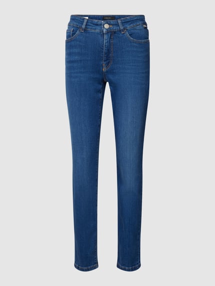 Marc Cain Jeansy o kroju skinny fit z 5 kieszeniami Jeansowy niebieski 2