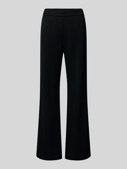 MAC Loose fit stoffen broek van viscosemix, model 'Chiara' Zwart - 2