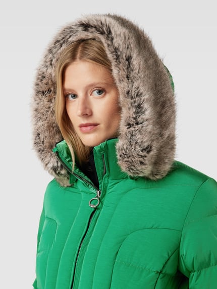 Wellensteyn Shaped Fit Steppjacke mit Kunstfell Modell 'ASTORIA' Apfel Melange 3