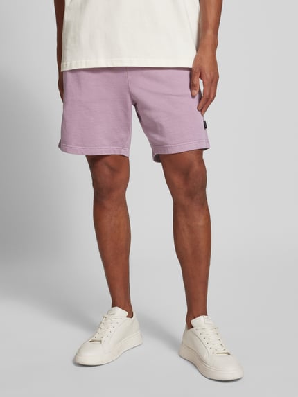 Mazine Regular Fit Sweatshorts mit Label-Detail Altrosa 4