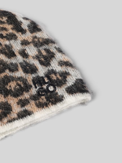 HUGO Mütze mit Logo-Detail Beige 2