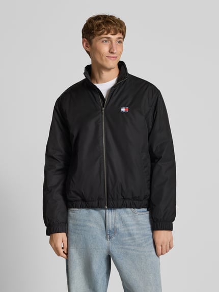 Tommy Jeans Relaxed Fit Bomberjacke mit Stehkragen Black 4