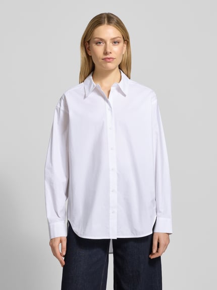 Essentiel Antwerp Relaxed Fit Hemdbluse aus reiner Baumwolle Modell 'JAMBERS' Hellblau 4