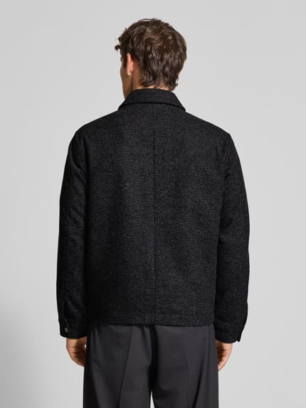 JACK & JONES Premium Overhemdjack met borstzakken, model 'RUSSEL' Antraciet gemêleerd - 5