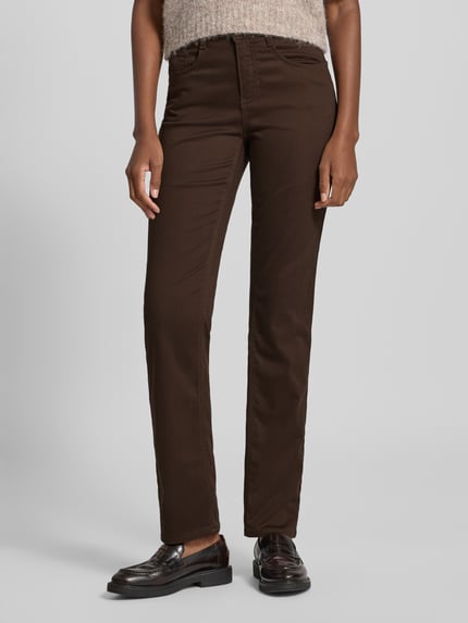 Brax Straight Fit Jeans im 5-Pocket-Design Modell 'STYLE.CAROLA' Dunkelbraun 4