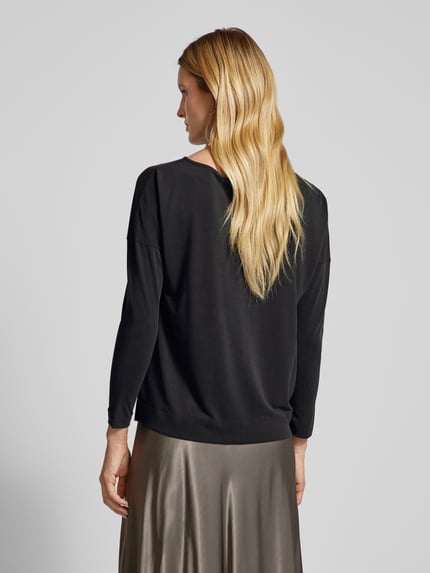Christian Berg Woman Longsleeve mit überschnittenen Schultern Black 5