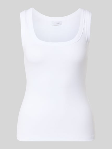 Tanktop in riblook model 'HONEY' Shop The Look MANNEQUINE
