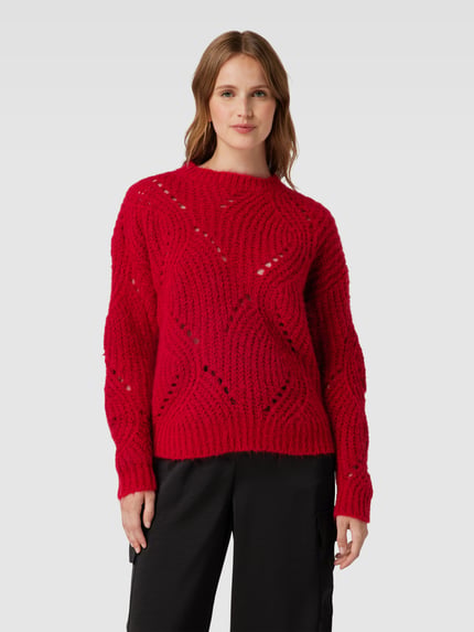 NovaLanaLove X P&C* Regular Fit Strickpullover mit Mohair- und Leinen-Anteil - NovaLanaLove x P&C* Kirsche 4