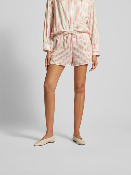 Lala Berlin Short met streepmotief Abrikoos gemêleerd - 4