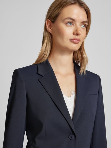 HUGO Slim fit blazer met wol model 'AREDANA' Marineblauw - 3