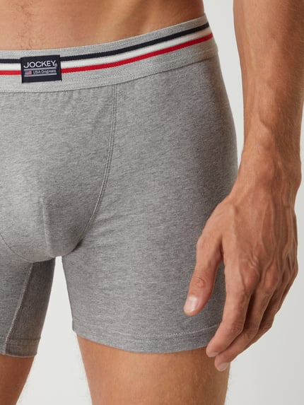 Jockey Trunks mit Label-Patch im 3er-Pack Rot 5
