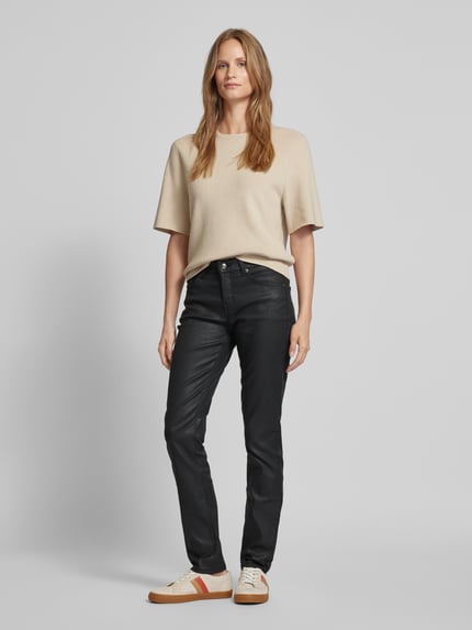 MAC Slim Fit Jeans mit Gesäßtaschen Black 1