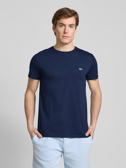 Lacoste T-shirt met ronde hals Marineblauw - 4